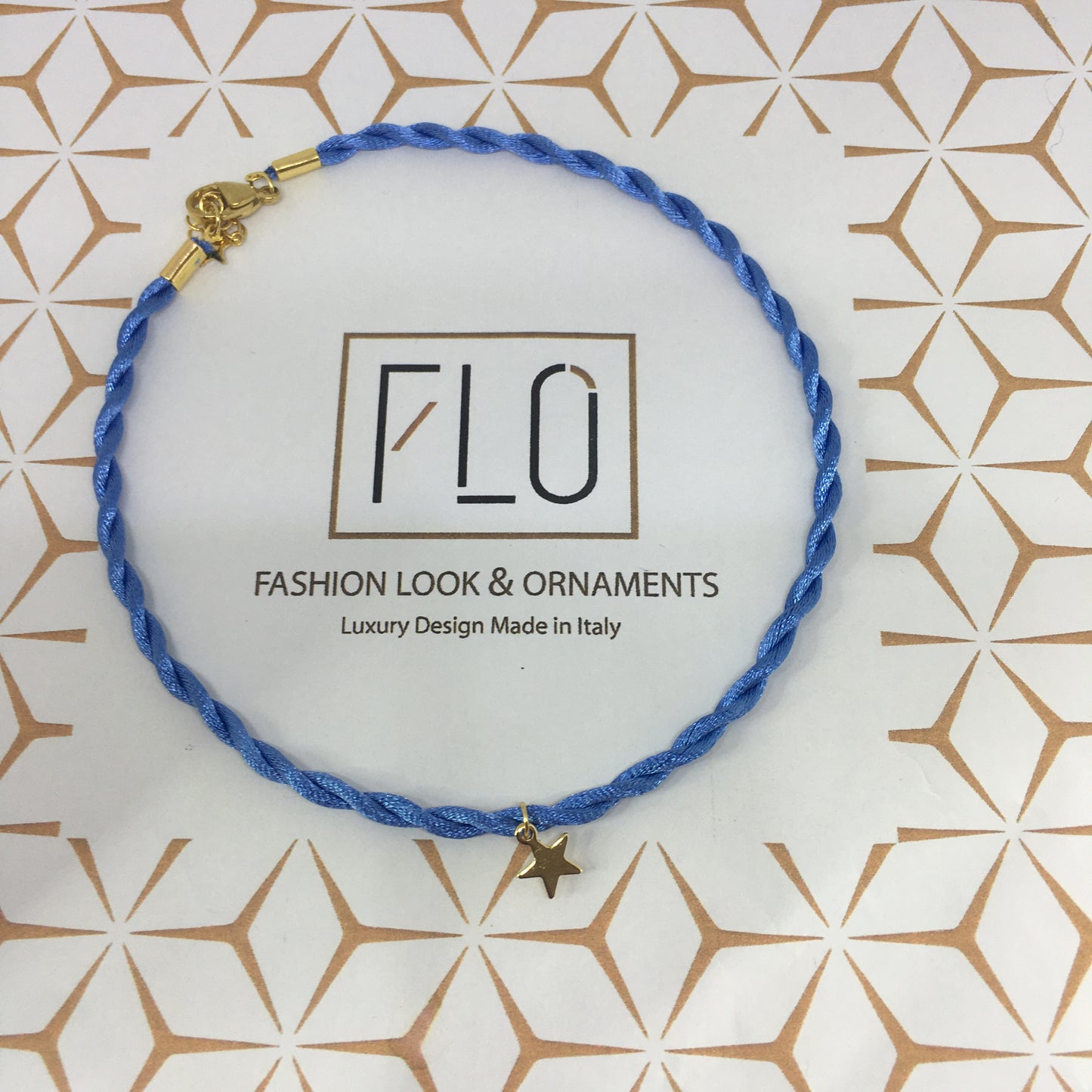 CHOKER HAPPY AZZURRO