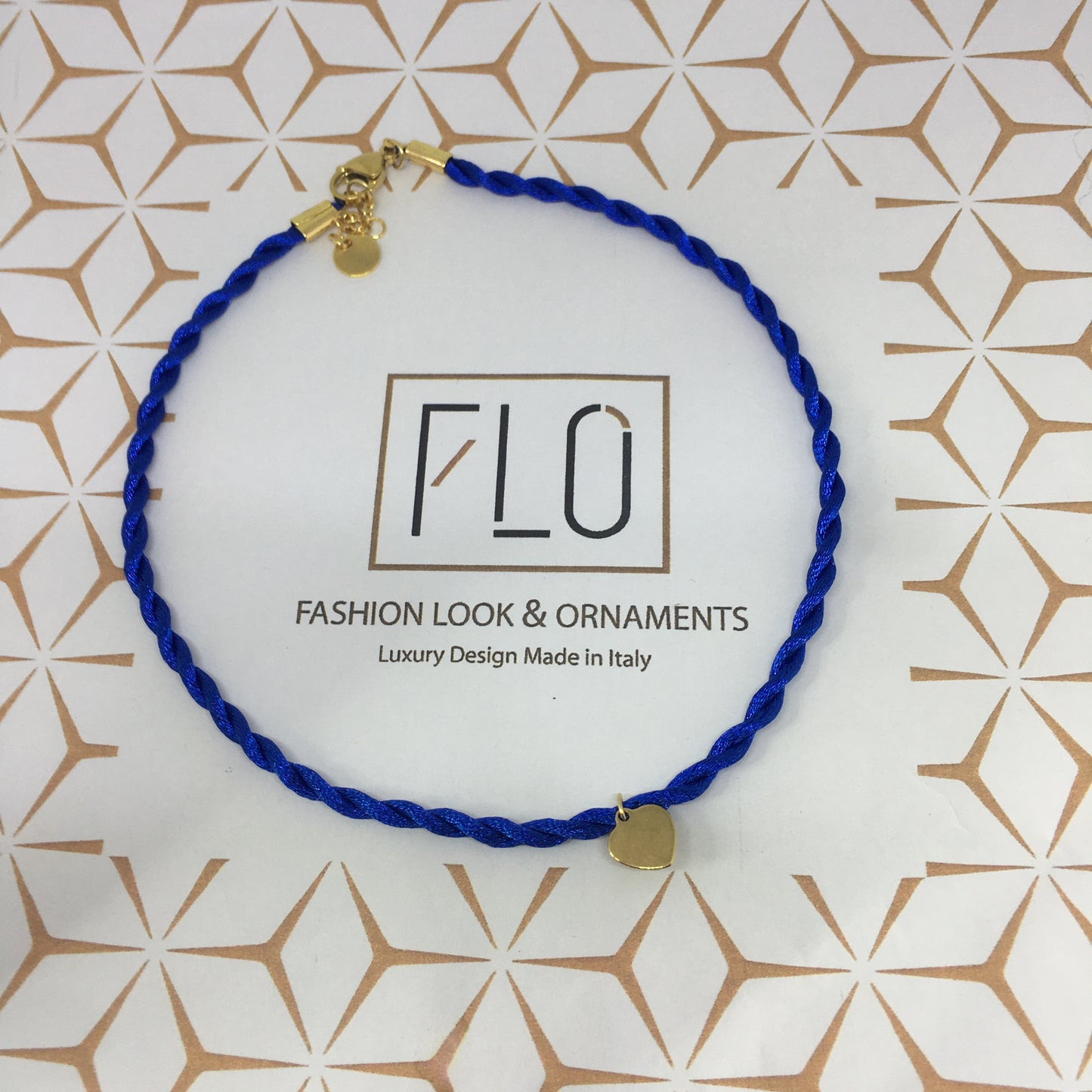 CHOKER HAPPY BLU ELETTRICO