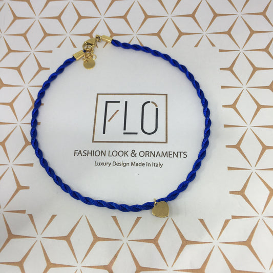 CHOKER HAPPY BLU ELETTRICO