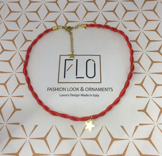 CHOKER HAPPY ROSSO