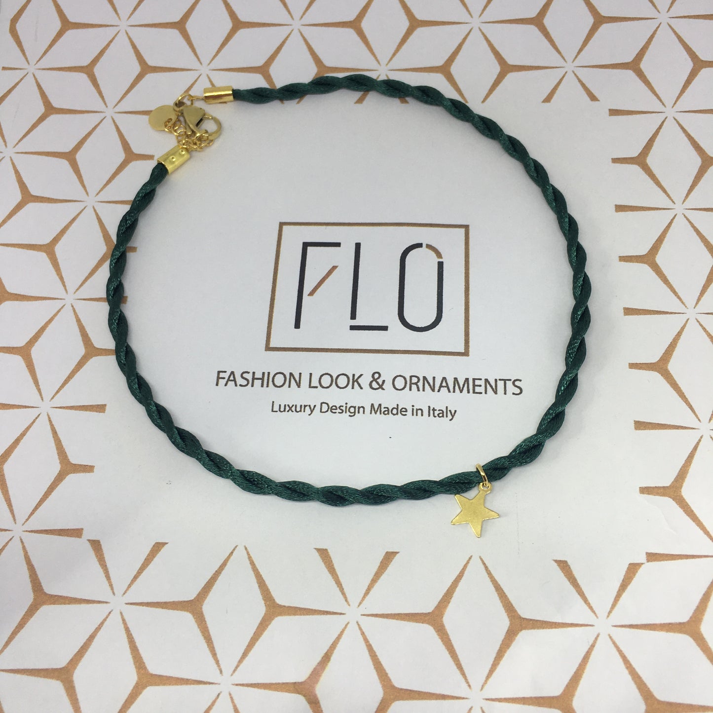 CHOKER HAPPY VERDE BOTTIGLIA