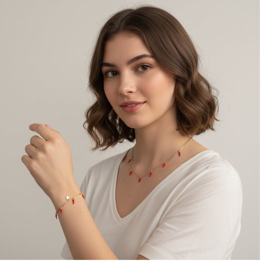 PARURE PORTAFORTUNA CON CORNETTO