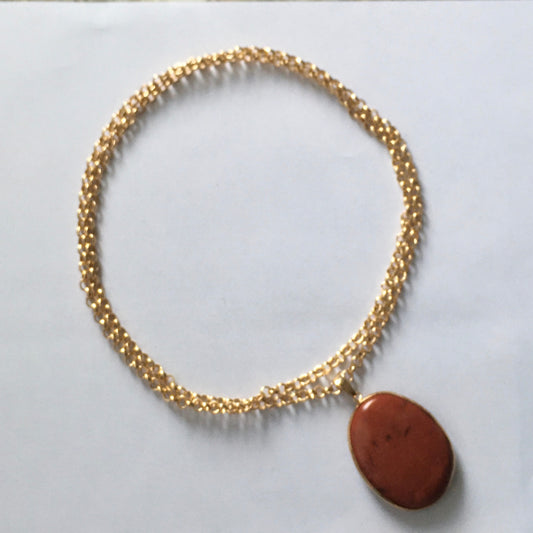 COLLANA  LUNGA CON PIETRA