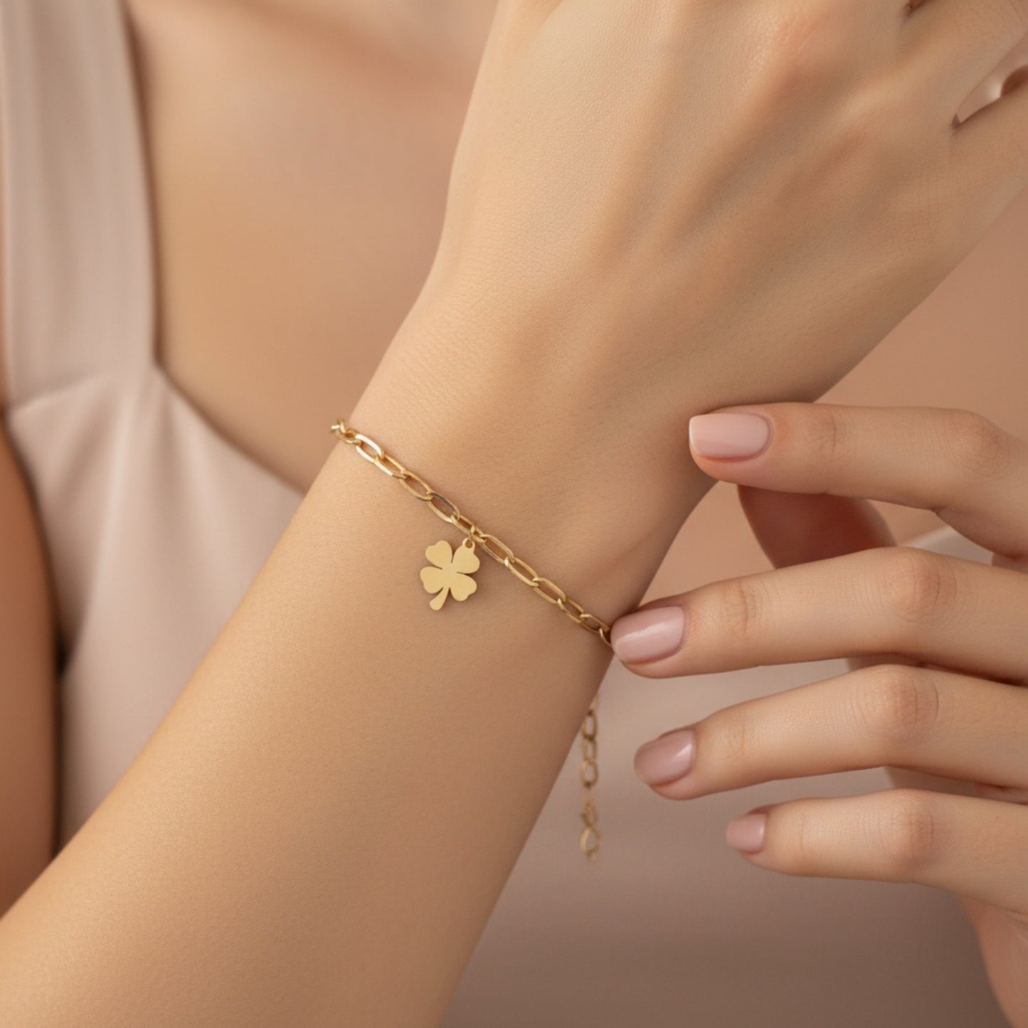 BRACCIALE CON QUADRIFOGLIO